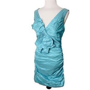 BCBG MAXAZRIA Sleeveless Bow Cocktail Mini Dress Prom Homecoming Dress
